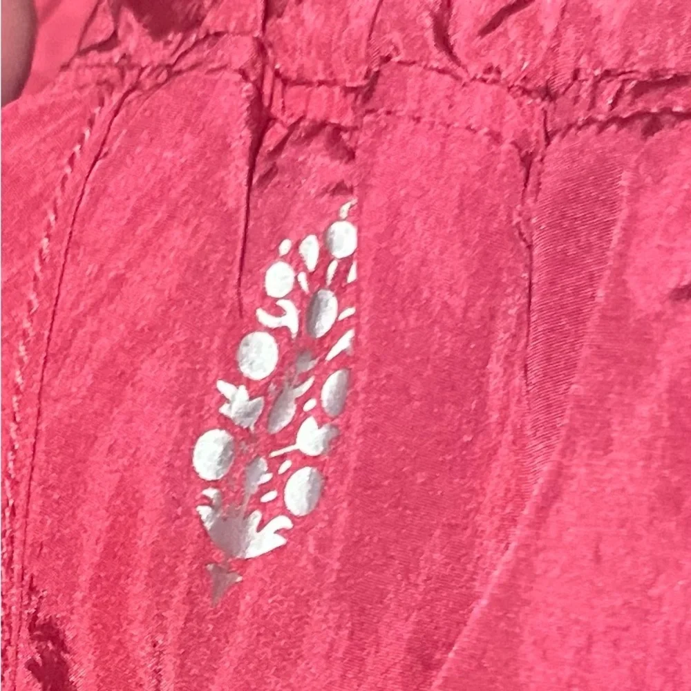 Free people FP movement large pink shiny shorts athletic sexy - Picture 4 of 5